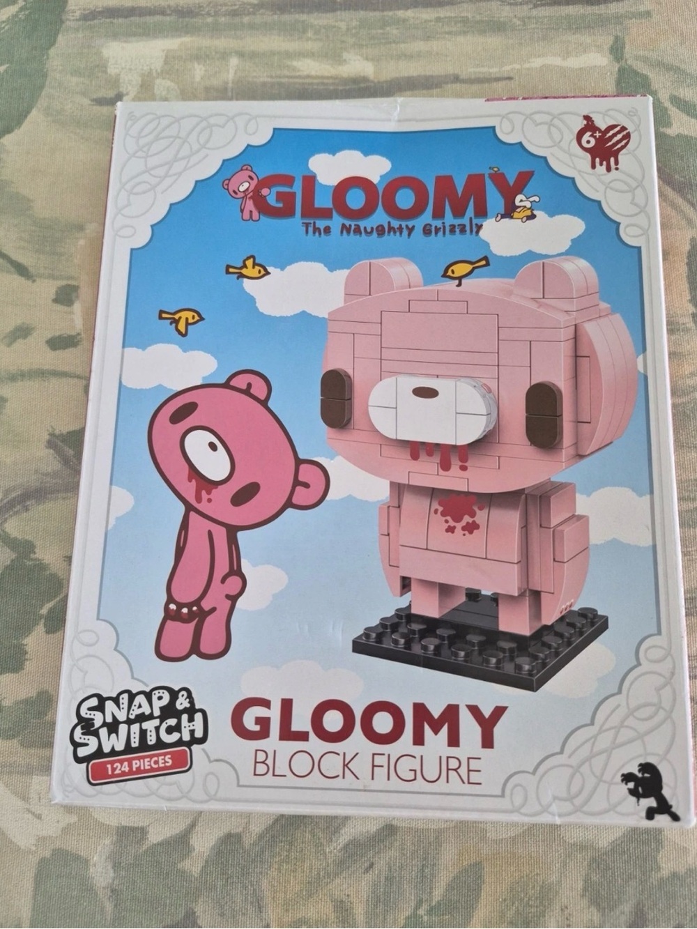 Gloomy Bear The Naughty Grizzly Block Figure Snap & Switch 124 Pcs CultureFly